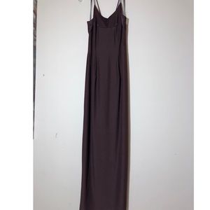 Plain Brown Formal Dress